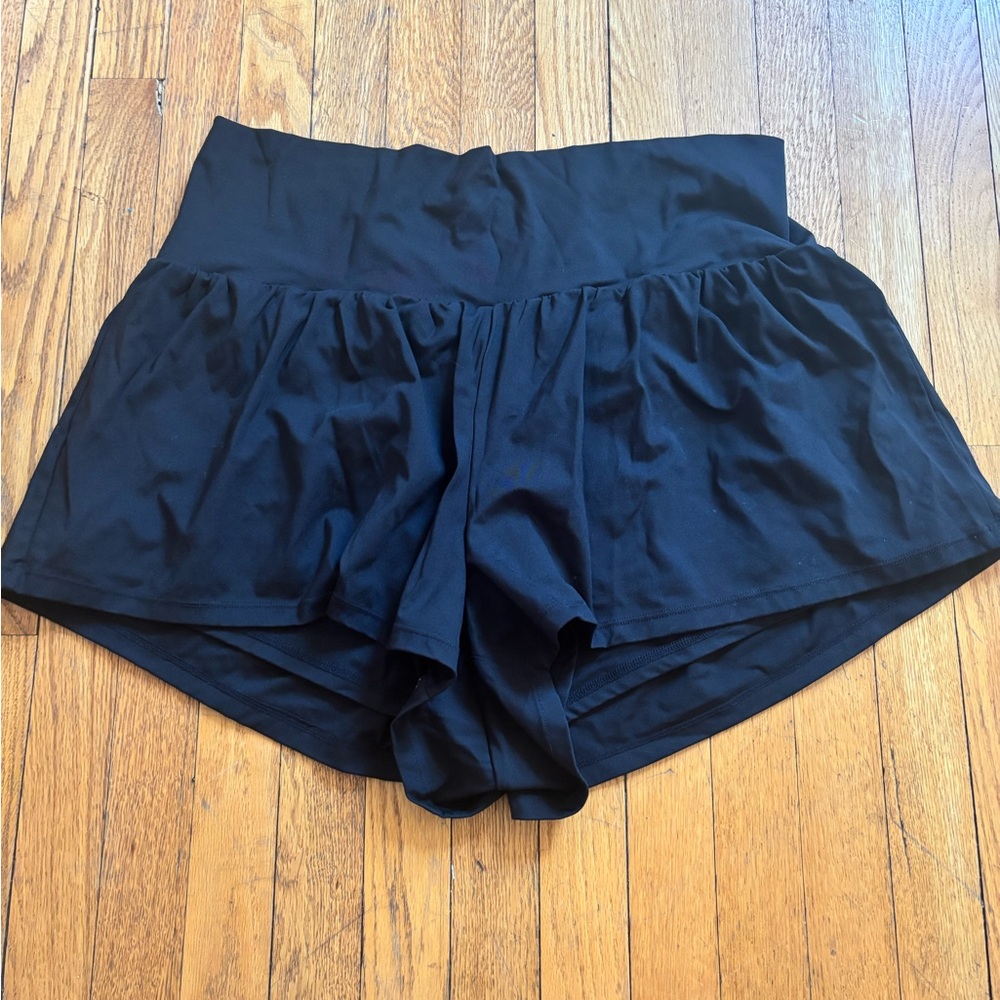 Halara Womens 1X Athletic Shorts Black Activewear Athleisure Workout Sporty